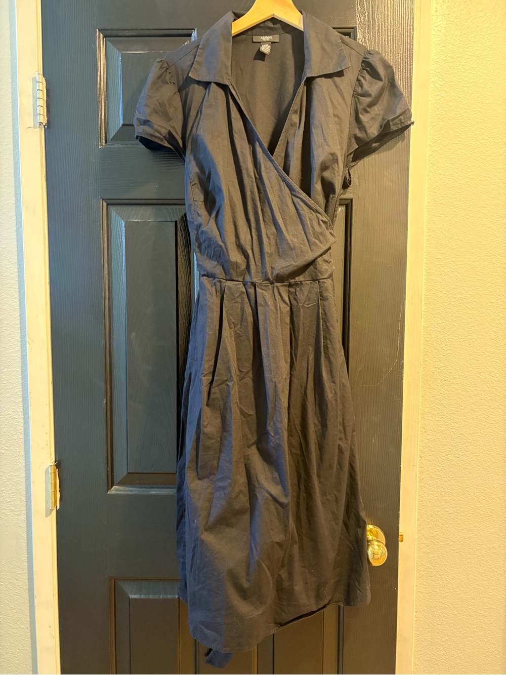 Alfani Wrap-Front Midi Dress